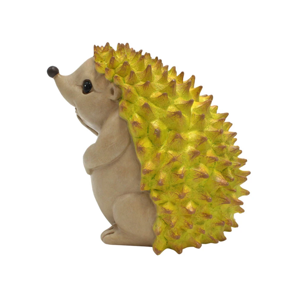 

Durian Hedgehog Statue Resin Cartoon Desktop Ornament Home Garden Decorations Artwork Durable Creative Sculpture