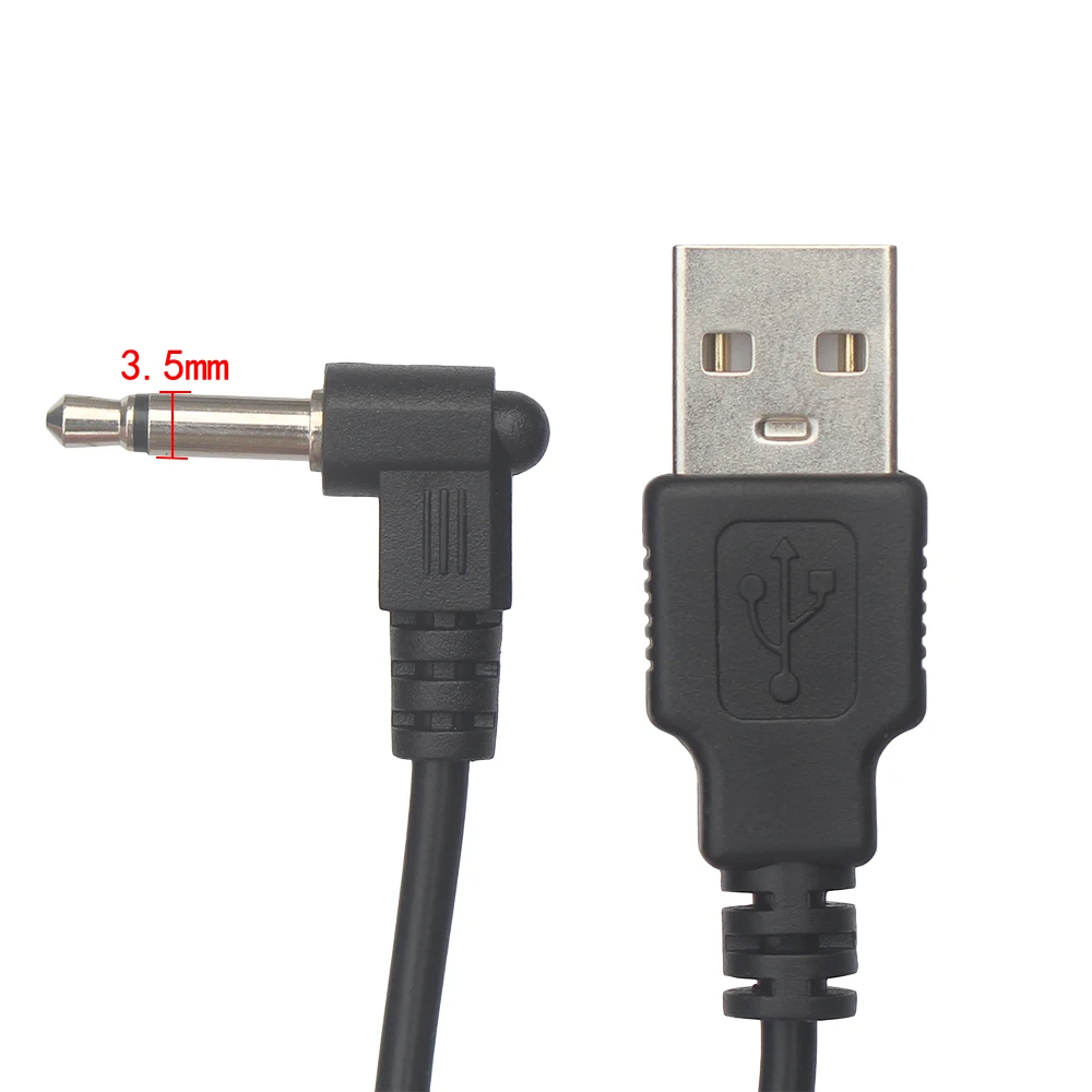 Charging Cable USB Charging Cable 0.5M 3.5mm Mono Male to USB 3.5mm 2 Pole to USB
