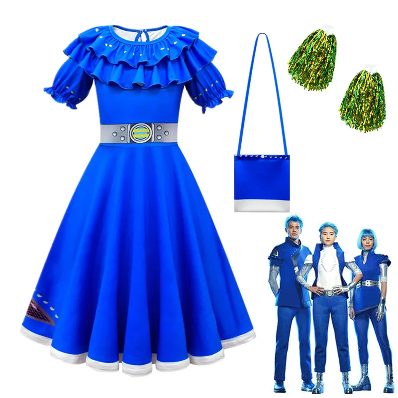 Zombie 3 Costume Di Halloween Per Bambini Parrucca Lunga Ragazze Vestito Da Principessa Abbigliamento Di Carnevale Zombie 3 Cosplay Party Dress Up