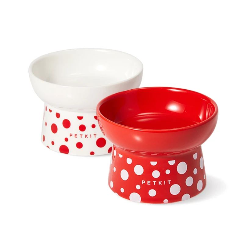 Ceramic cat bowl dog basin pet water foot plate annti-overturning cat supplies
