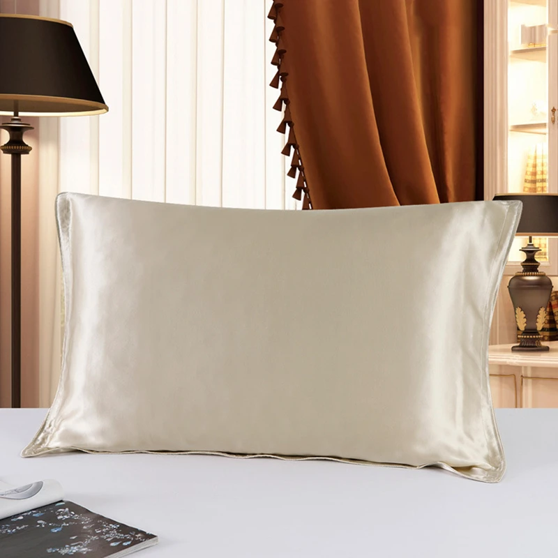 Funda de almohada de seda 100 Oxford, cubierta de almohada de seda de