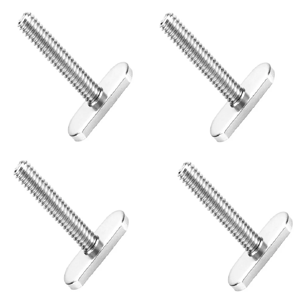 4pcs Track Bolt Stainless Steel T Shape Type Rail/Track Screws Hammer Head Screw For Chute Rail Miter Track tgou titanium bolt m10x20 25 30 35 40 45 55 60 65 70 75 80 100mm 1 25 pitch hexagon flange head screws for motorcycle caliper