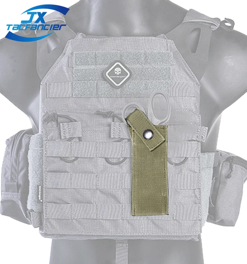

Tactical Outdoor Scissors Bag Small Waist Bag Camping Hiking Climbing Molle Accessories Hanging Bag