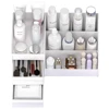 1pc White New Drawer Makeup Storage Box Dormitory Finishing Plastic Shelf Cosmetics Skin Care Dressing Table Desktop 4