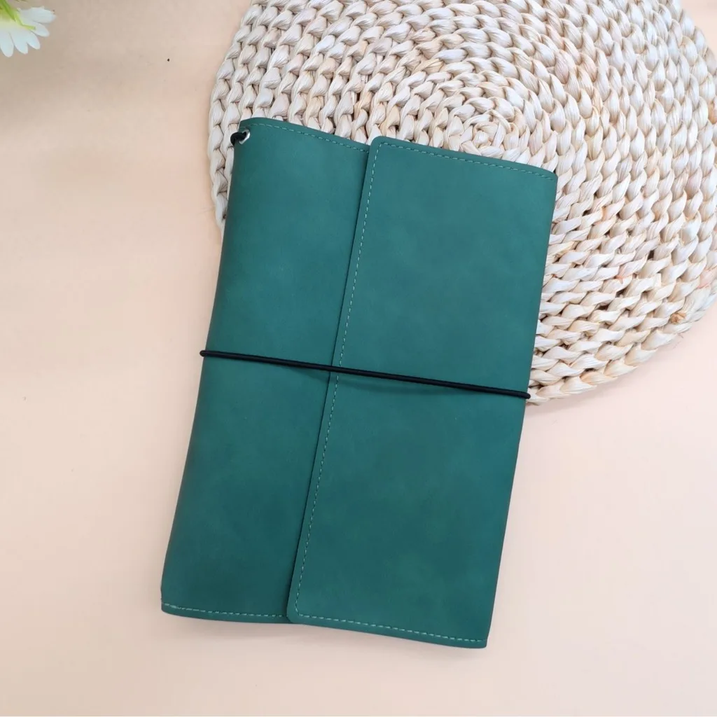 Vintage Crazy Horse Leather Refillable Notebook Organizer - A5 Loose Leaf Journal Cover