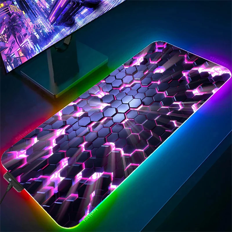 

Geometry mouse Pad Large Gaming Mouse Pads RGB Mouse mat Gamer Rubber Keyboard Mats Desk Pad Mat Computer Mousepad
