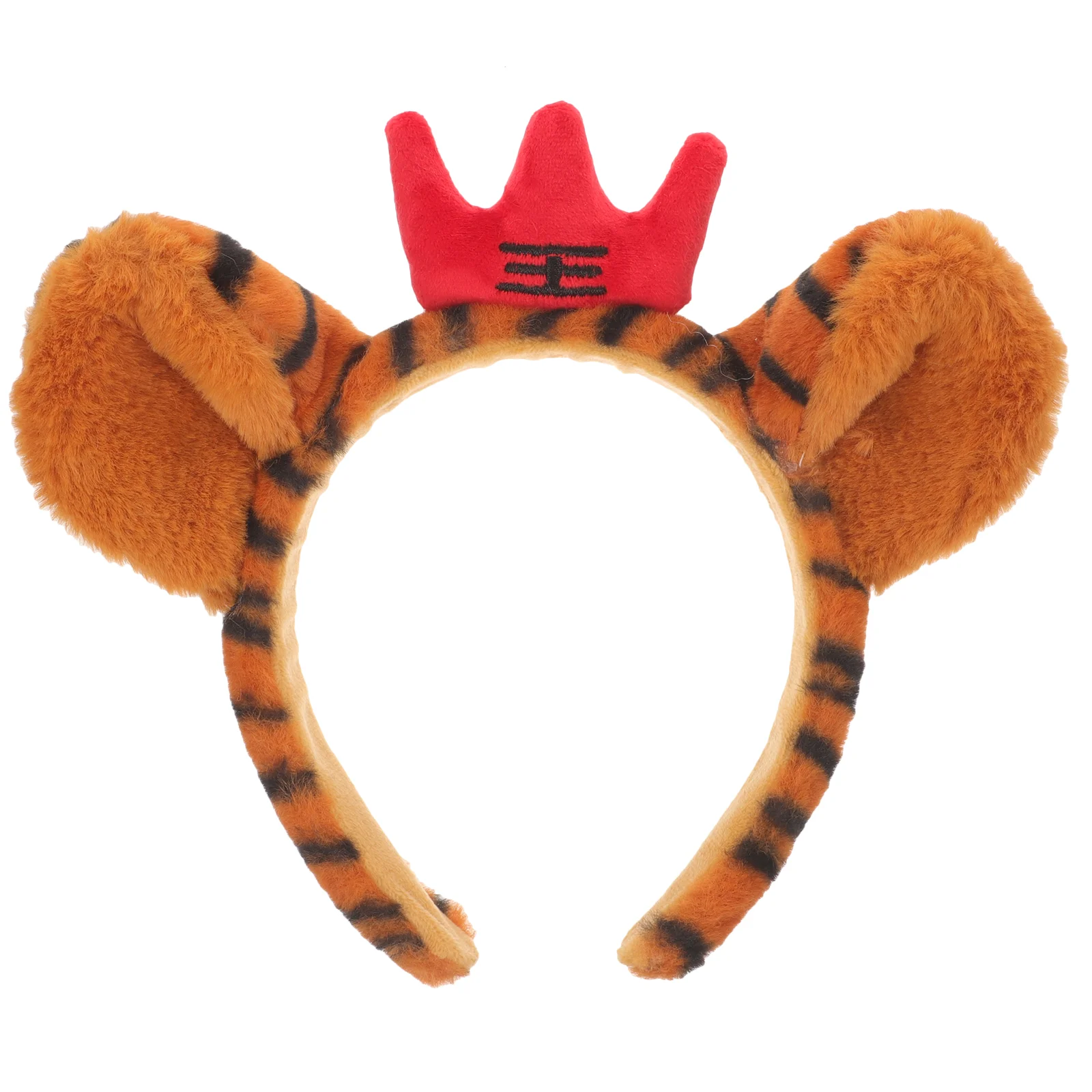 

2 Pcs Tiger Headdress Hairstyles Cosplay Headband New Year's Eve Party for Girl Prop Plush Hairband up Animal