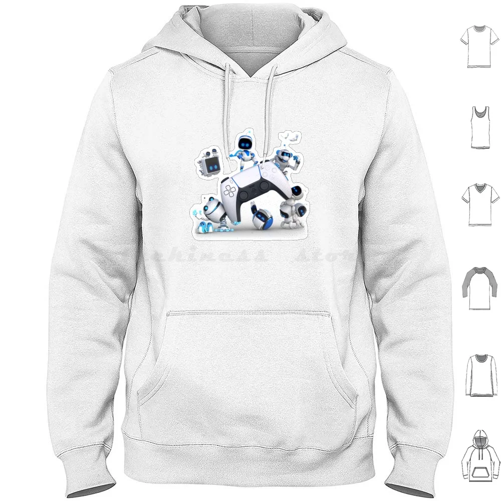 Astros Playroom Game Felpa Con Cappuccio Cotone Manica Lunga Astros Playroom Ps5 Astrobot Gaming Games Astro 5 Playroom Astro Bot Ps4