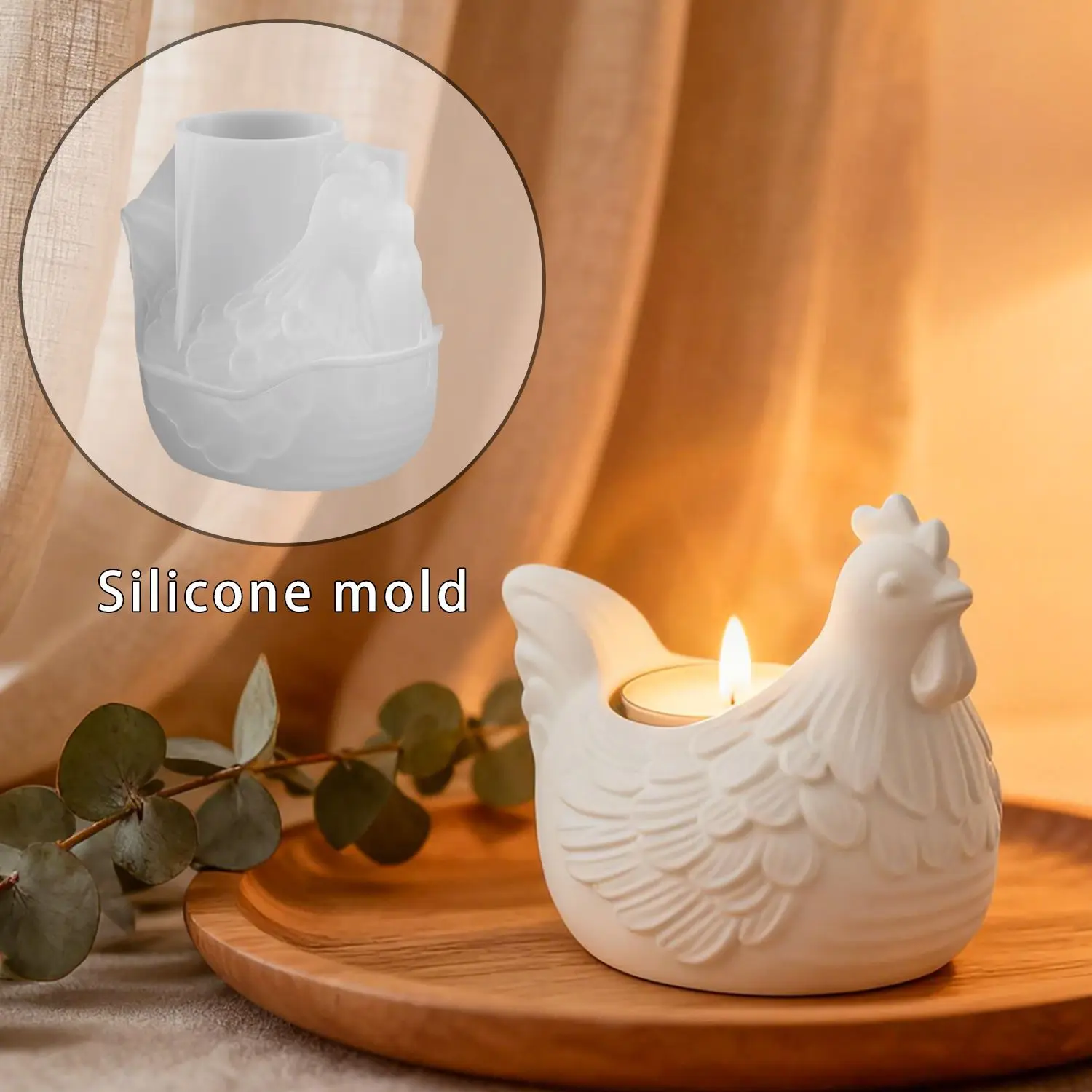 DIY Chicken Candle Holder Mold 1