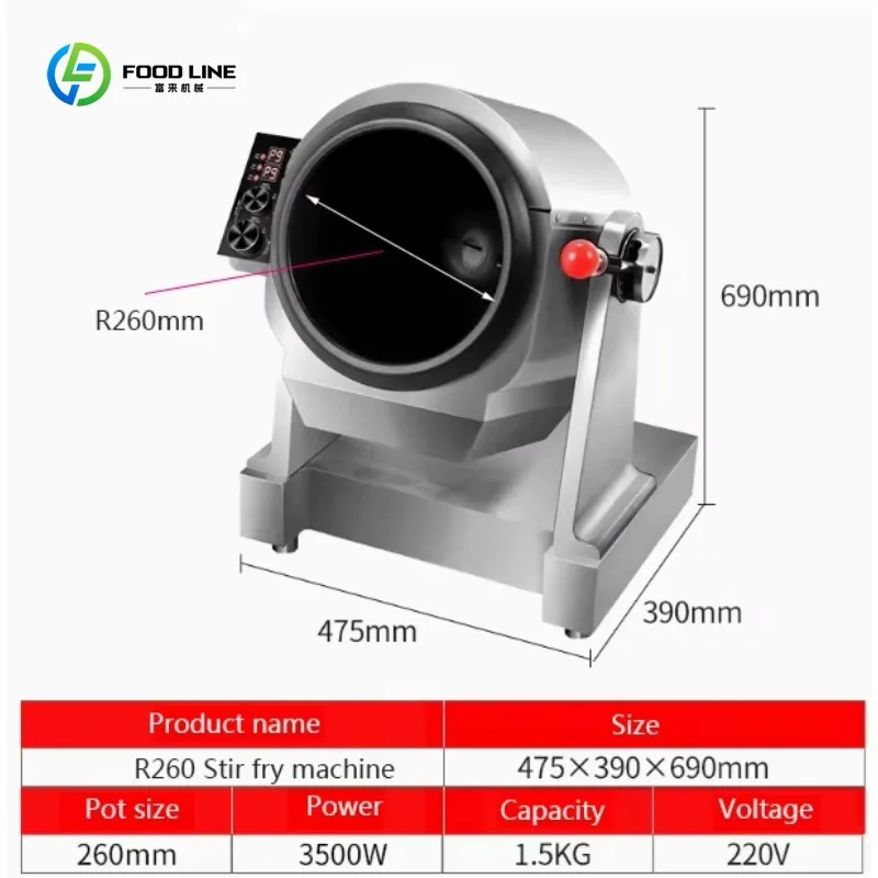 Customized Cooking Robot Restaurant Automatic Fried Rice Stir Fry Wok Machine Automatic Food Cooking Machine 3