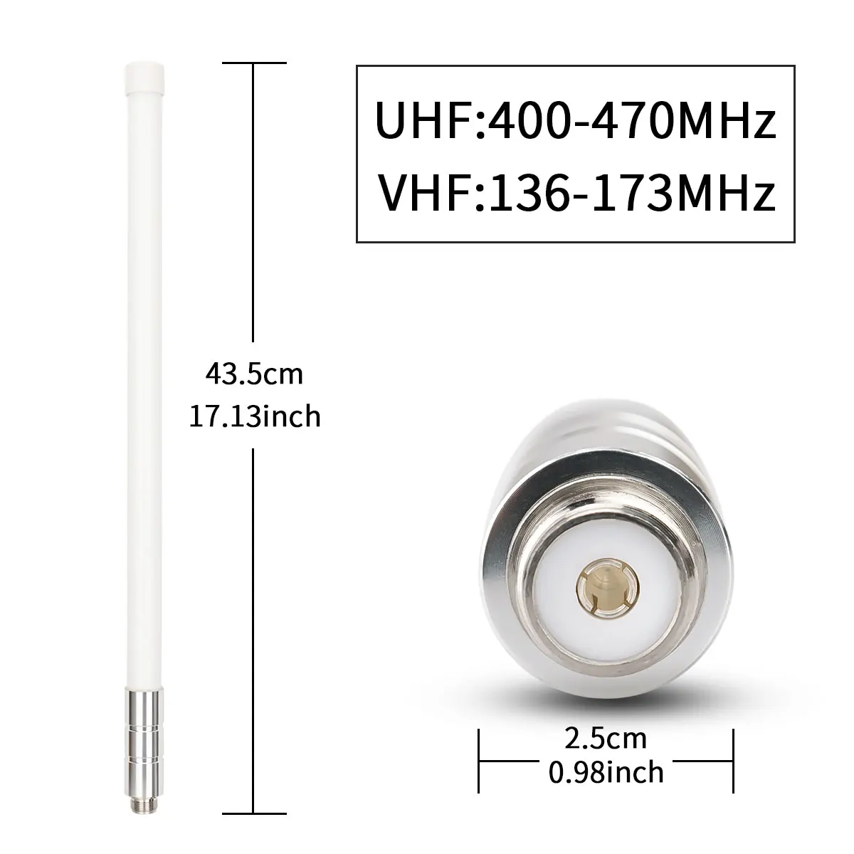 マリンアンテナVHF-GP M型コネクター ファイバーグラス製 マリンアンテナVHF-GP M型コネクター ファイバーグラス製 Amazon