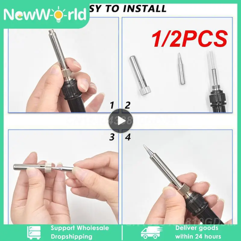 

1/2PCS Electric Soldering Iron For Soldering 220V Adjustable Temperature Internally Heated Mini Portable Welding Repair Tools