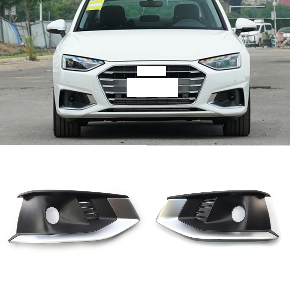 

Передняя решетка бампера, противотуманная фоторамка для Audi A4 B9 2020-2022