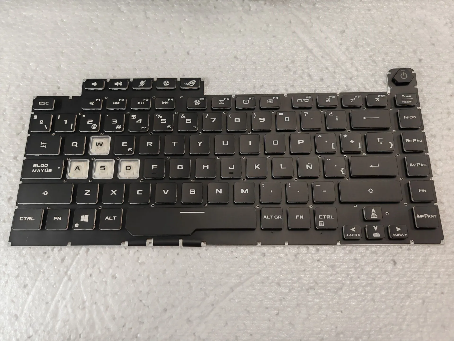 Tastiera Spagnola Retroilluminata Per Asus Rog Strix G531 G531G G531Gt G15 G512 G512Lv G512Lw