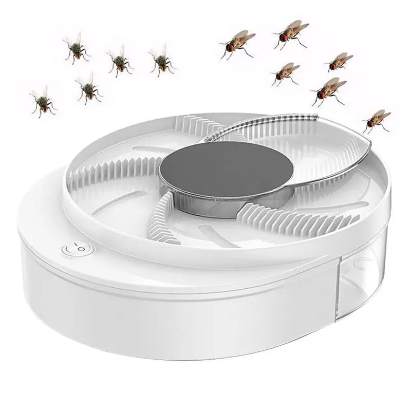 

Indoor Flying Insect Trap Plug In Night Light Mosquito Trap Fly Catcher Portable Quiet Rotary Fly Catcher Silent Fly Control