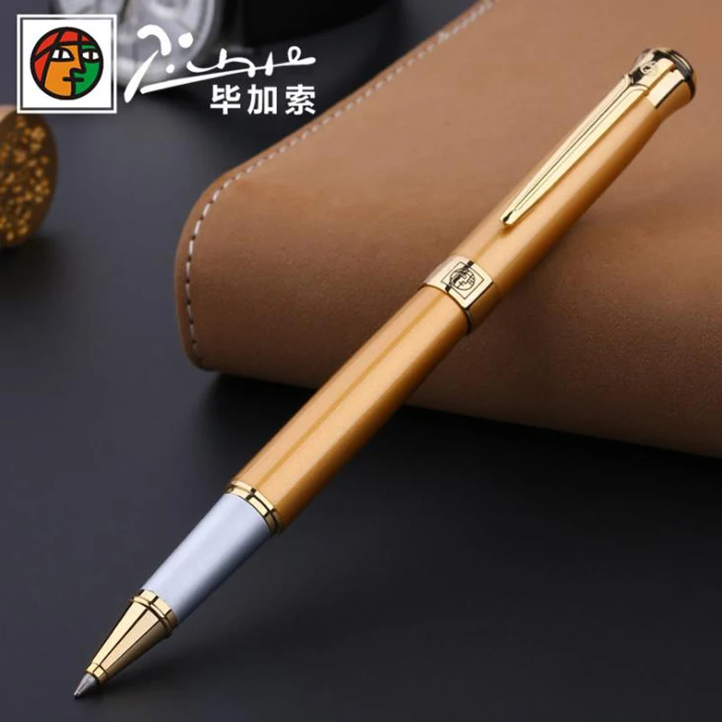 Picasso 903 Sweden Flower King Series Executive Golden Roller Ball Pen Refillable Ink Pen Luxurious Writing Gift Pen Set