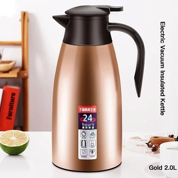 Xiaomi 2L bouteille de café thermique flacons sous vide en acier inoxydable bureau café chaud Thermos isolation bouilloire eau chaude Thermos Pot 1