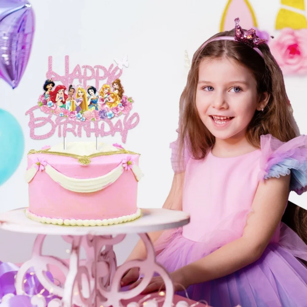 PINEPAN Lot De 24 Décorations De Gâteau Pour Garçon Ou Fille à Paillettes Bleues Et Roses Pour Fête Prénatale