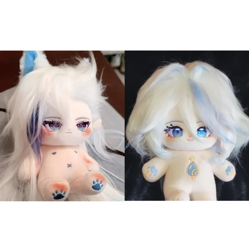 

20CM Genshin Impact Fontaine Neuvillette Plush Doll Focalors Adorable Changing Dolls Cosplay Accessory For Kids Christmas Gifts