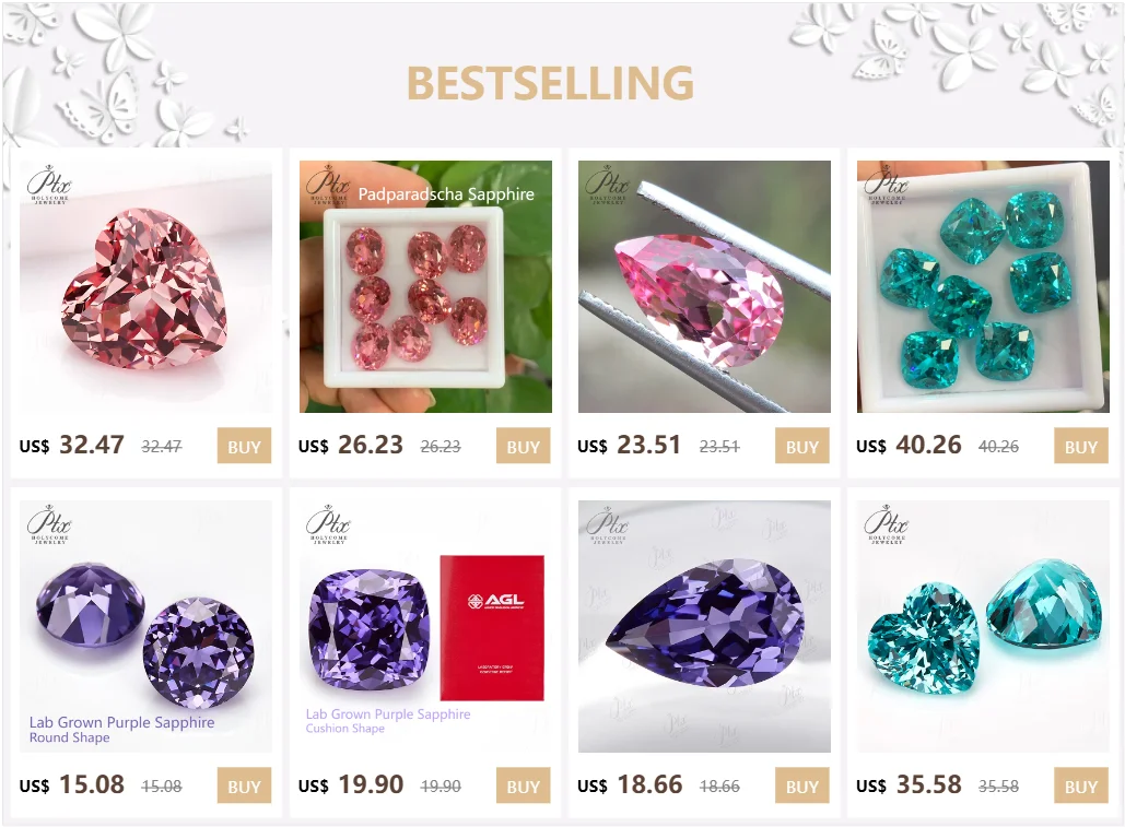 Neuer im Labor gezüchteter lila Saphir, Marquise-Form, Brillantschliff, loser Stein, bestanden den Diamanttest, AGL-Zertifikat, Schmuckmaterialien, DIY – Detail 1