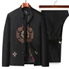 Tang Suit (top + Pants) Spring and Autumn Fashion Middle-aged and Elderly Chinese Style Grandpa Men Shou Fu Word Suit 1