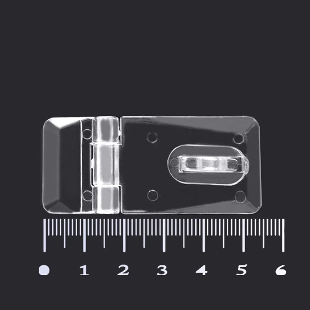 

10 Sets Transparent Lock Suitcase Clasp Cabinet Hinges Boxes Buckle Locks Crafts