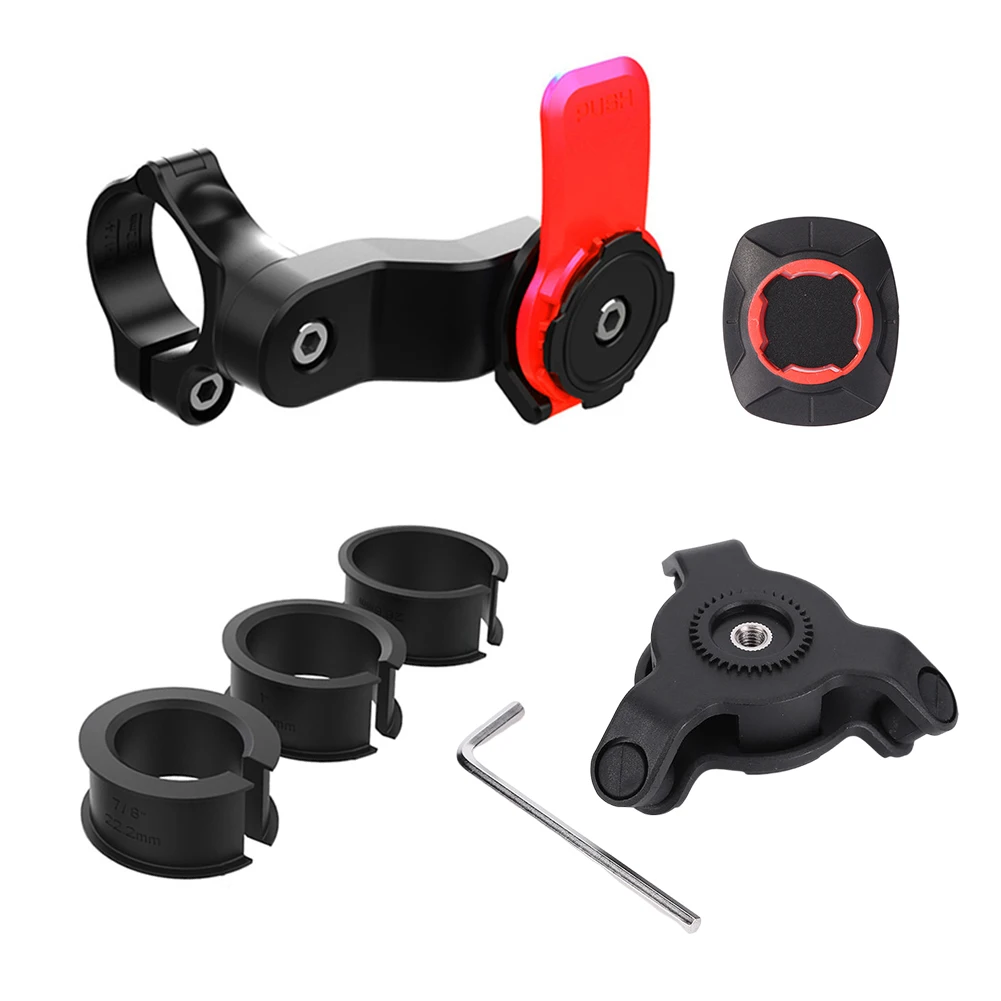 Quad Lock Motorcycle Bike Phone Holder Shock Absorber Phone Bracket Vibration Damper Self Lock Anti-shake MTB Handlebar Holder