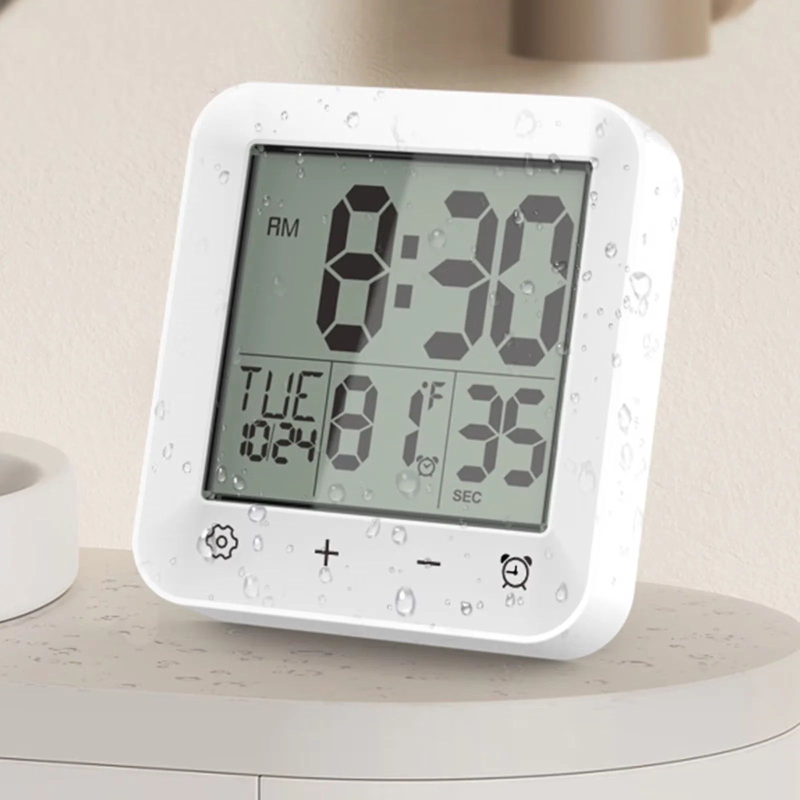 Enhanced Wall-Mounted Digital Indoor Thermometer with Temperature Alert