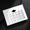 New 12 Pair/Pack White Shiny Wedding Stud Earrings Set For Women Men Crystal Jewelry Accessories Oorbellen Jewelry Earrings 5