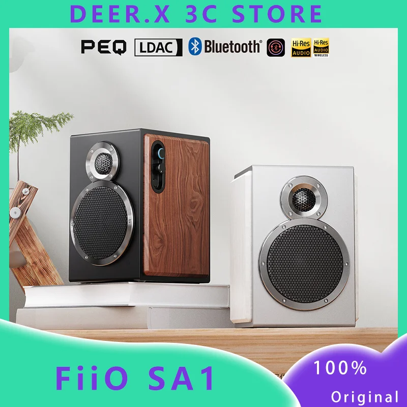 FiiO SA1 HiFI desktop active speaker 31 segment high-precision lossless PEQ support LDAC high-definition Bluetooth APP