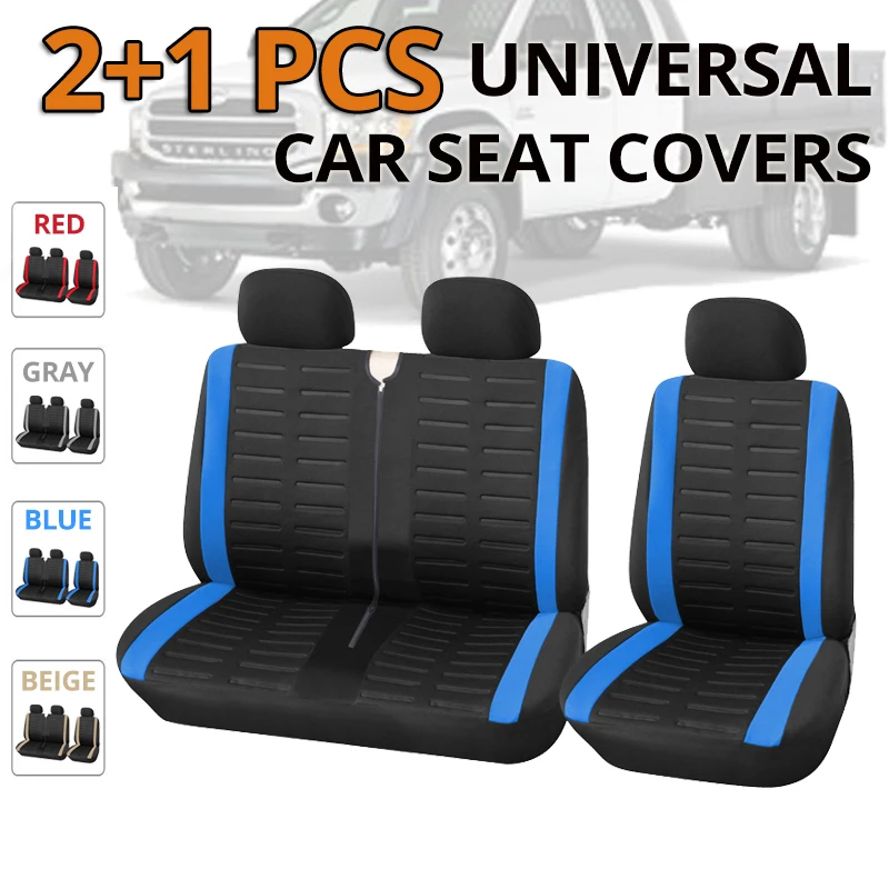 1 + 2 blau Sitzbezüge Auto Sitz Abdeckung für Transporter/Van, universal  für 2 + 1 Auto Sitzer, Truck Interior, für Renault master 3 sitzer -  AliExpress