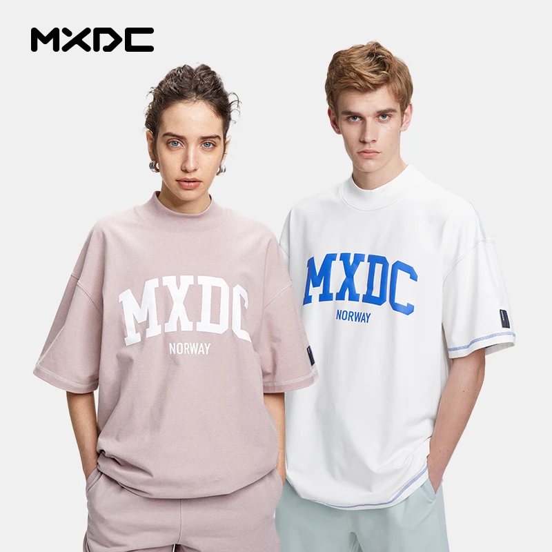

MXDC костюм пара Стильная Спортивная Футболка мужская Спортивная Свободная Повседневная футболка из чистого хлопка для мужчин и женщин с коротким рукавом спортивный костюм