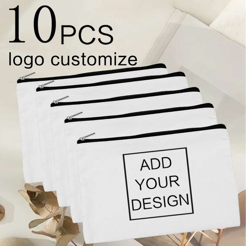 

Косметичка женская на молнии, Несессер для косметики, Белый Дорожный органайзер для туалетных принадлежностей, свадебный подарок невесты, 10 шт.