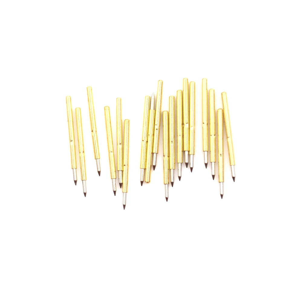 100pcs P75-B1 Dia 1.0mm Cusp Spear Spring Loaded Test Probes Pogo Pins tool