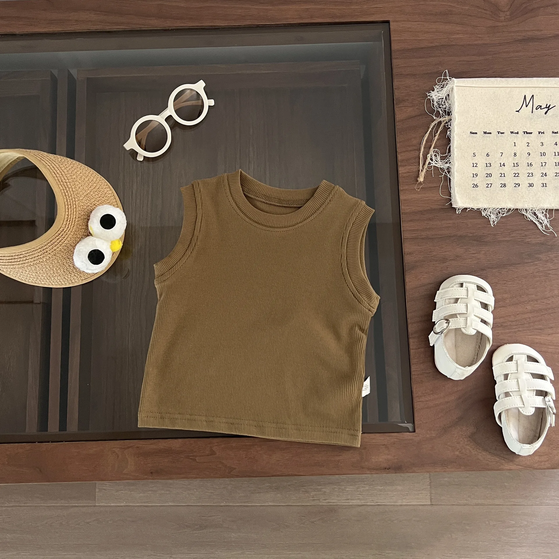 brown vest