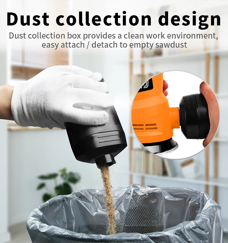 Electric Random Orbital Sander 110V 220V 270W Sand Grinder Multi-function Woodwo