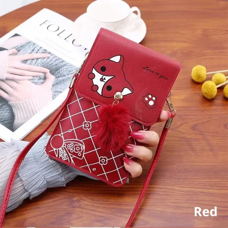 New Arrival Women's Fashion Color Block Vertical Shoulder Bag with Touch Screen Phone Pocket Crossbody