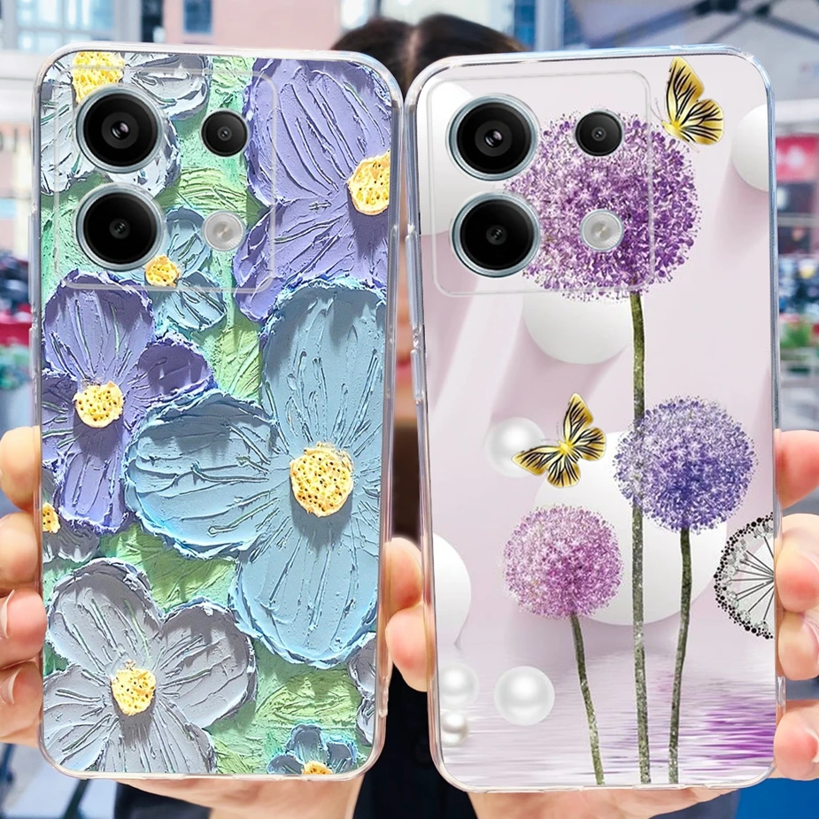 New Fashion Painted Clear Silicone Soft TPU Phone Case for Xiaomi Poco X6 Pro 5G