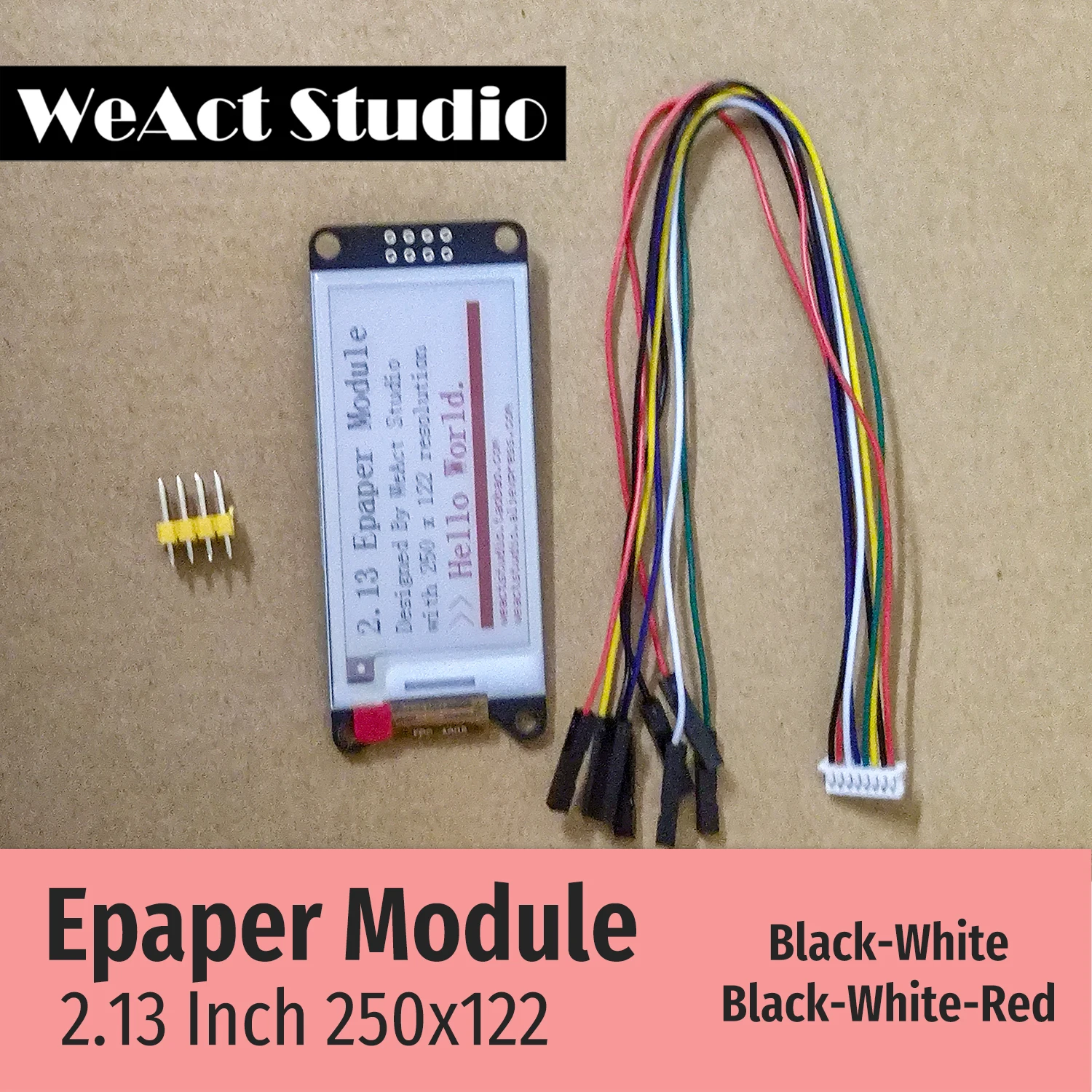 WeAct 2.9'' 2.13" 2.9 2.13 Inch Epaper Module E-paper E-Ink EInk Display Screen SPI Black-White Black-White-Red 4