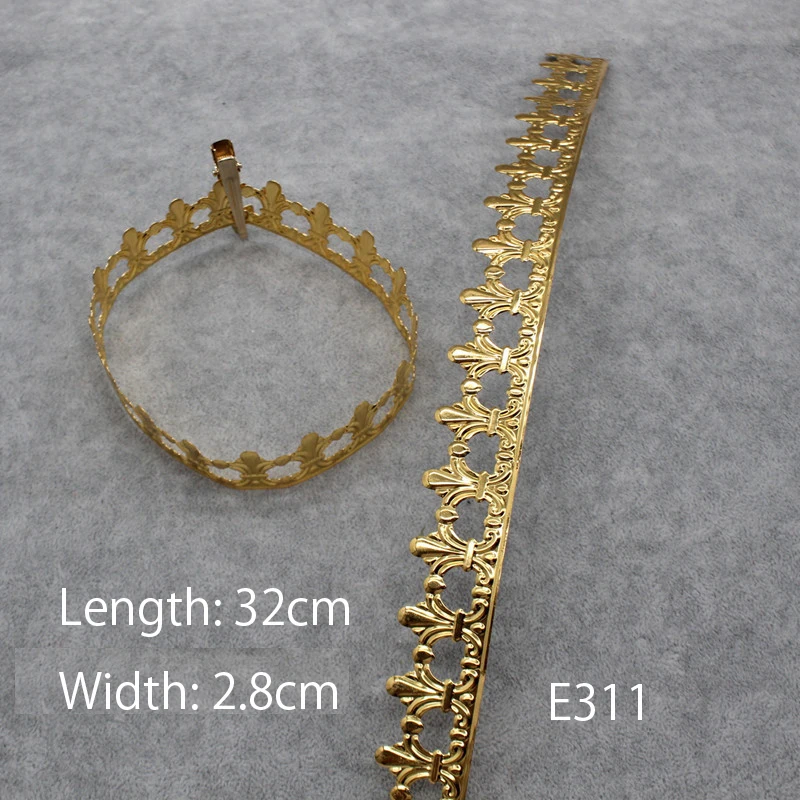 Silber Gold Ton Legierung Runde Krone Basen Hohl DIY Hexe König Fee Prinzessin Königin Braut Haar Zubehör Lolita Halo Materialien – Detail 14
