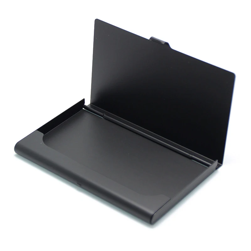 1 Pc Men Business Card Case Stainless Steel Aluminum Holder Metal Box Cover Women Credit Business Card Holder Case