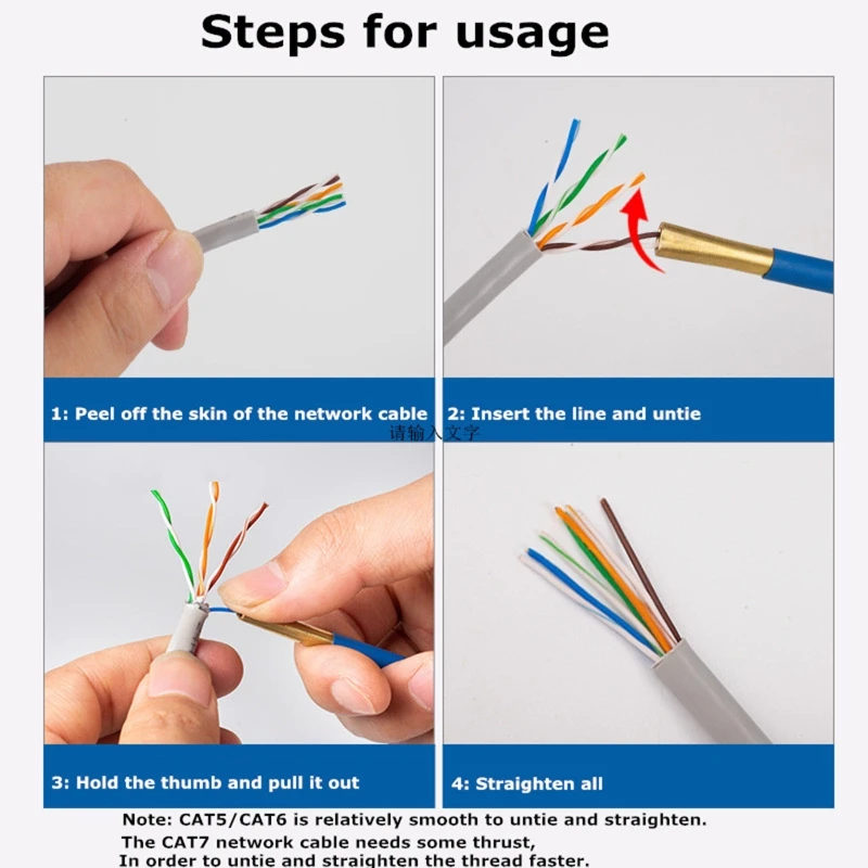 Cat5 Cat6 CAT7 RJ11 Networking Cable Looser Ethermet Cable Looser Separator Twisted Wire Core Separater Networking Tool Kits