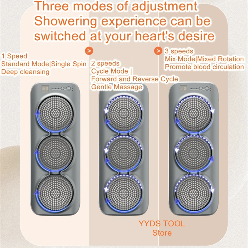 Intelligent Bath Machine Automatic Electric Bath Scrubber Backrub Shower Brush