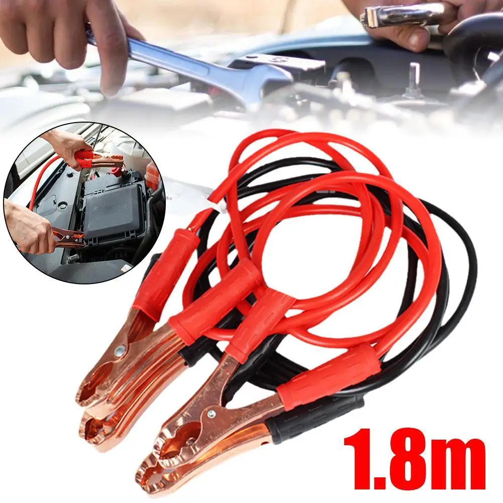 

1.8M 500A Car Battery Jump Cable Booster Cable Line Jump Clips Clamps Starter Double-ended Emergency SUV Van With Leads