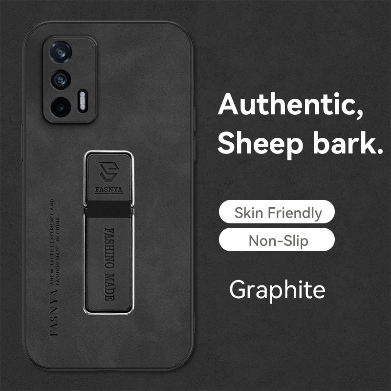 Magnetic Car Bracket Leather Phone Holder Case by Realme