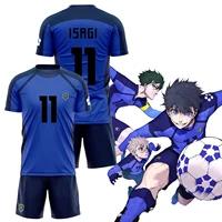 2024 New Anime Blue Lock Short Sleeve Set Futsal Football Pattern VL Replika T Shirt Sets Soccer Club Cosplay Unisex Jersey 1