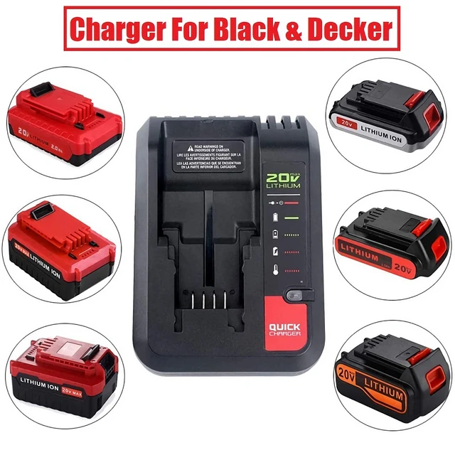 For Black Decker 20v charger Li-ion Battery Charger For Porter  Cable/Stanley 10.8V 14.4V 18V PCC690L L2AFC FMC690L FMC688L 686L -  AliExpress