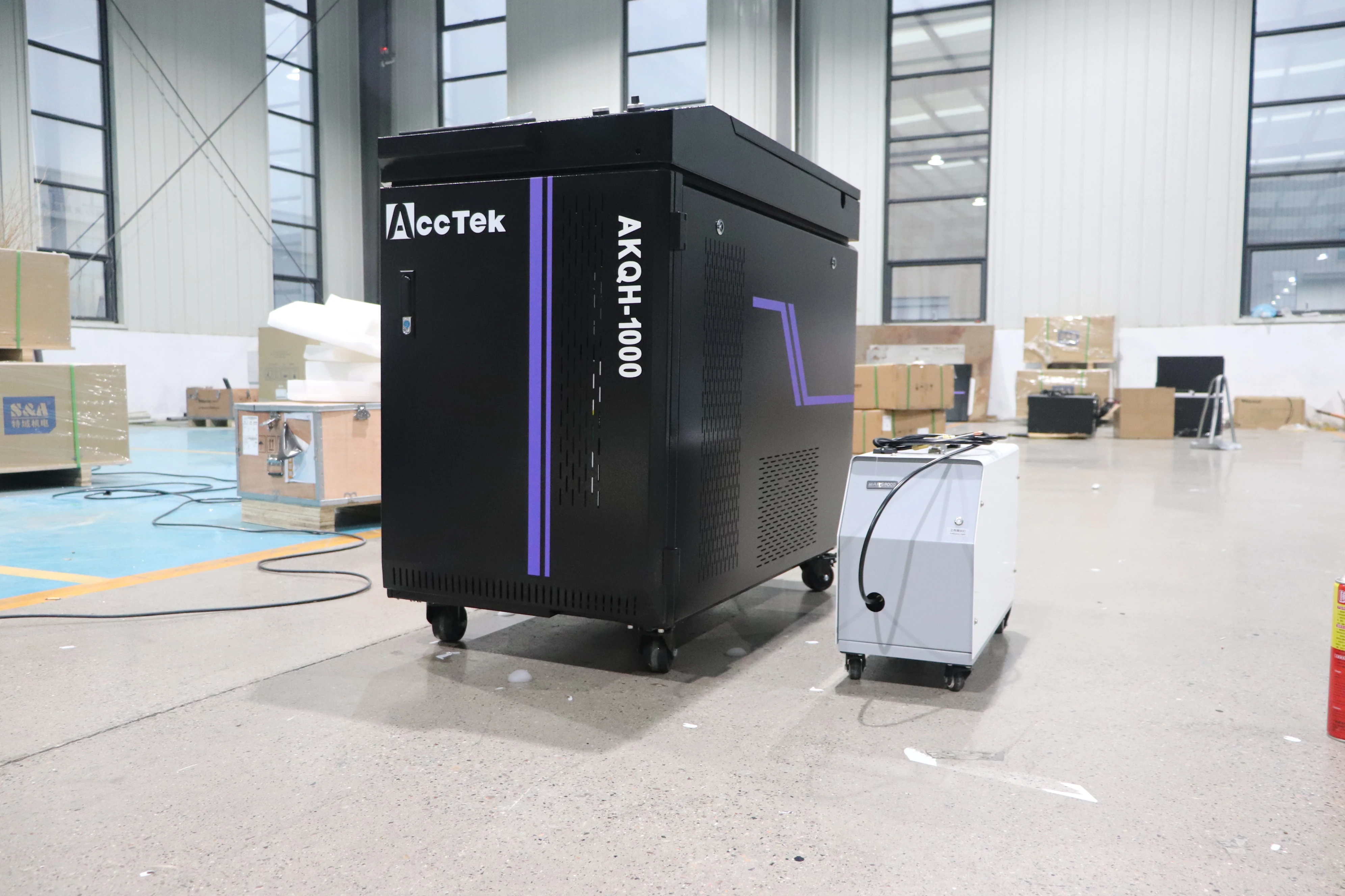 

Europe Popular 1000W Laser Welding Laser Cleaning Machine Handheld Fiber Laser Tools Portable with Wheel 1KW 2KW 3KW Optional