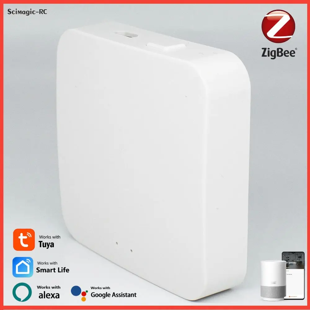Zigbee 3.0 Wireless Gateway Bridge Hub Tuya/Smart Life App Remote Control Voice Control Automation Device Works With Alexa