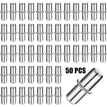 50pcs Shelf Support Pegs Pins Cabinet Closet Wardrobe Fixing Bracket Plate Holder Furniture Laminate Support Studs Hardware 1